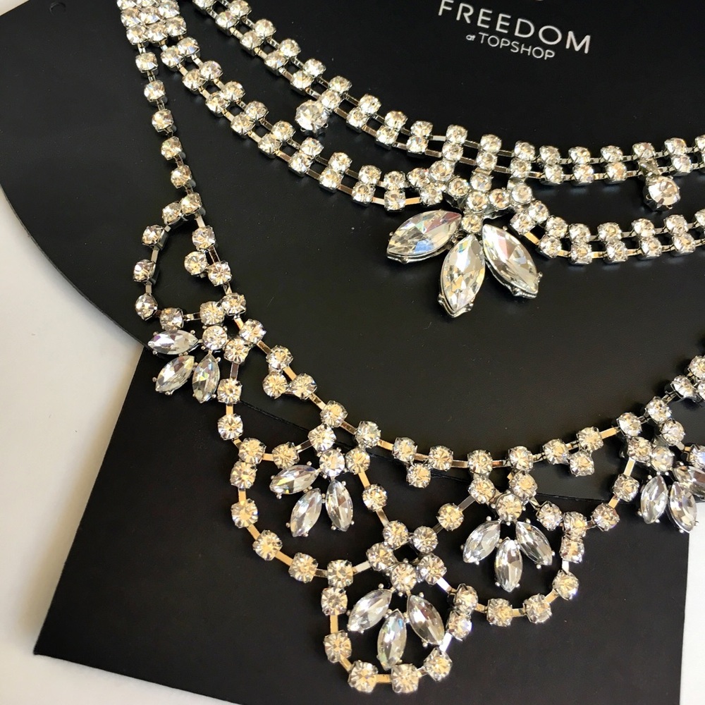 Topshop Rhinestones Necklace - Picture 3 of 5